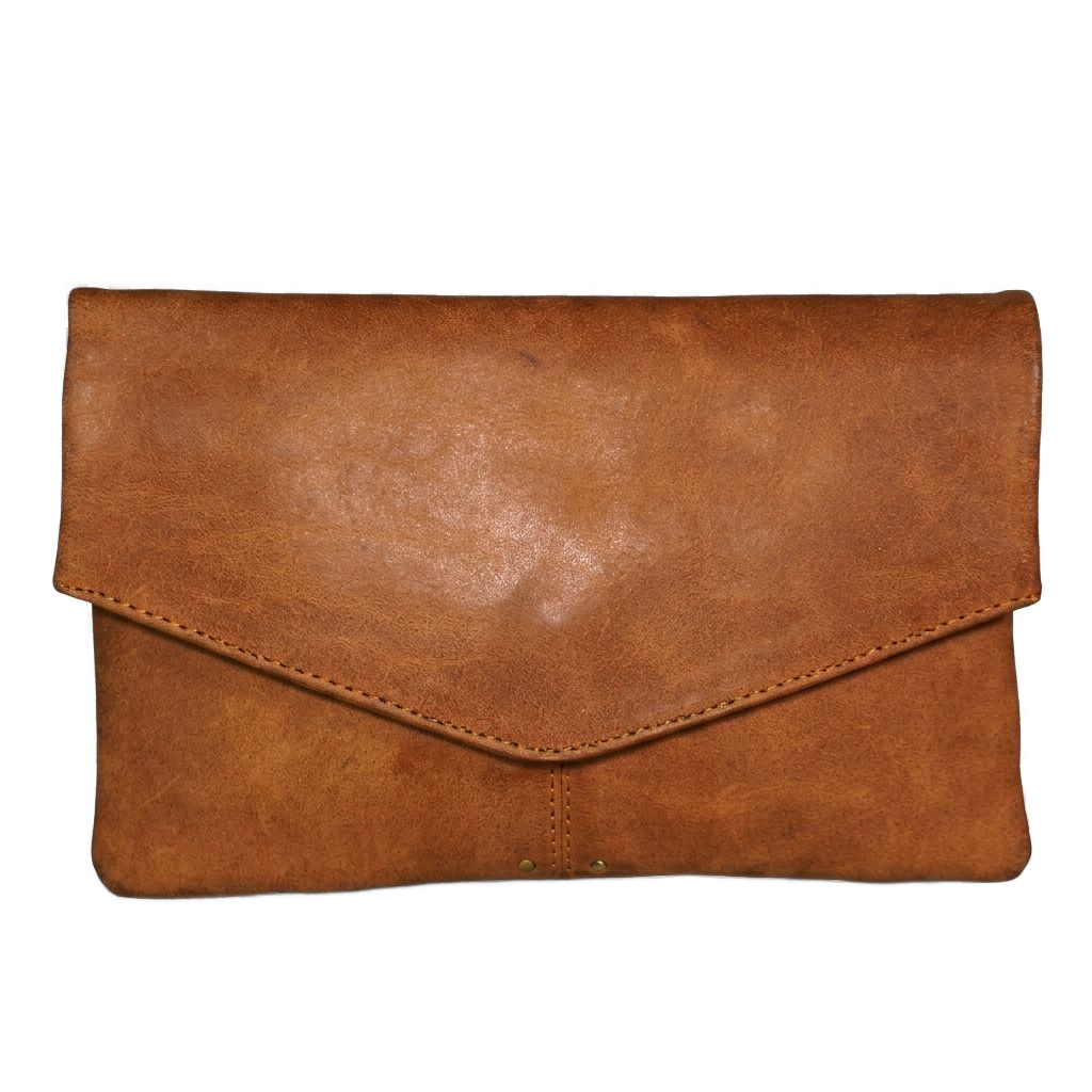 Premium leather envelope clutch manufacturer and exporter in India for global brands