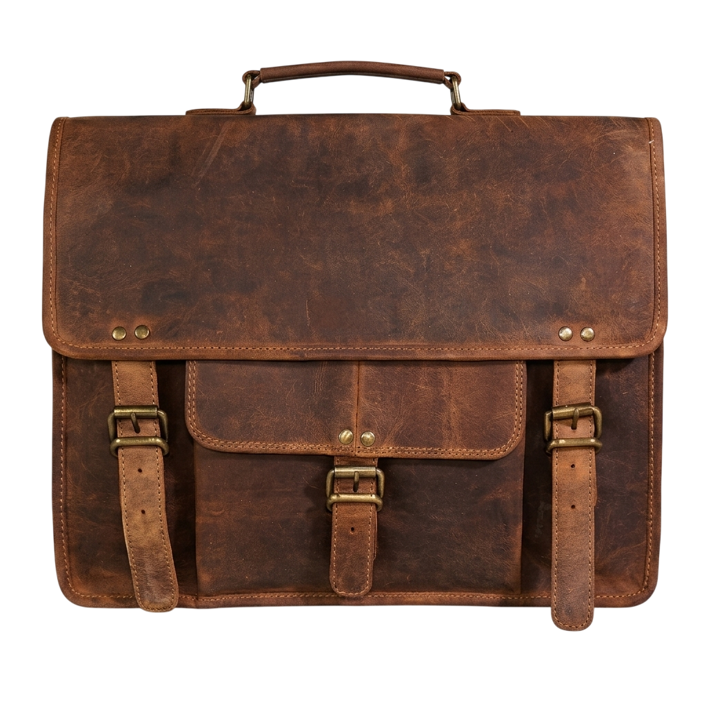 Premium leather briefcase manufacturer and exporter in India for global brands and corporate buyers