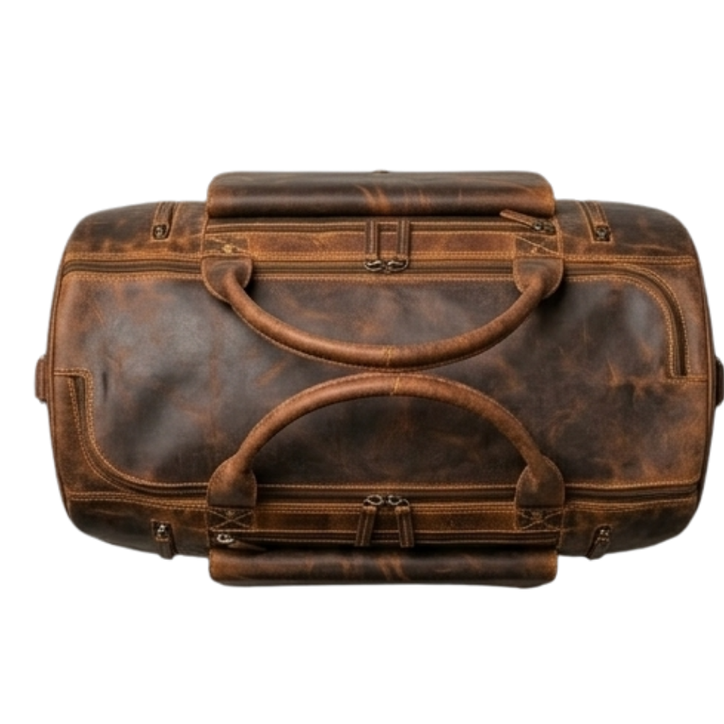 Premium Leather Duffle Bag Manufacturer in India for Private Label and OEM Export