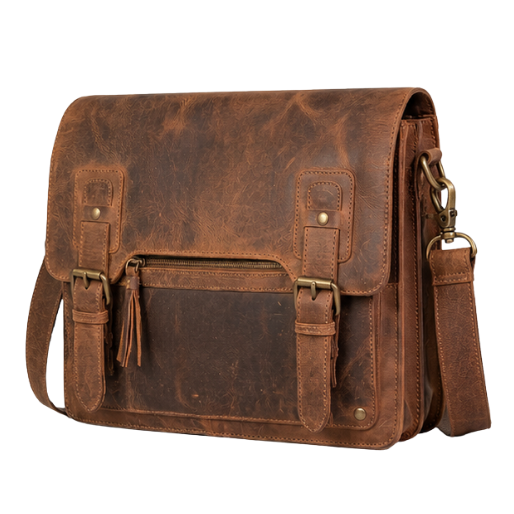 Premium leather satchel messenger bag manufacturer in India