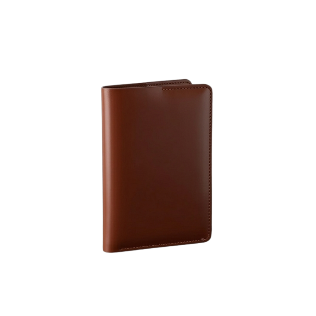 Aero Sleeve Premium Genuine Leather Passport Holder in Tan Brown