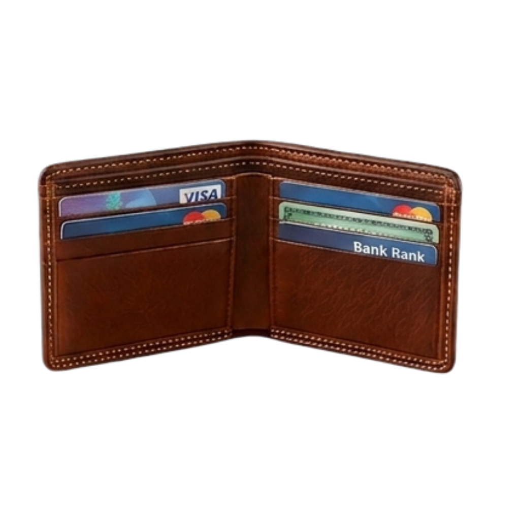 Premium Men's Bifold Wallet in Genuine Leather