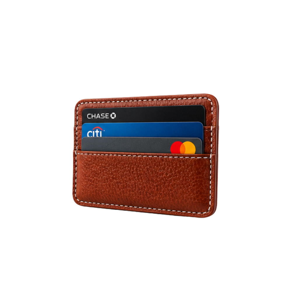 Compact Leather Card Holder Wallet for Everyday Essentials