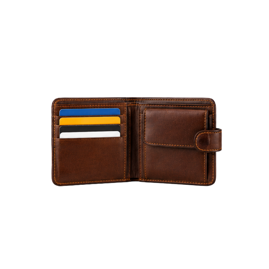 Premium Heritage Fold leather wallet designed for everyday organization