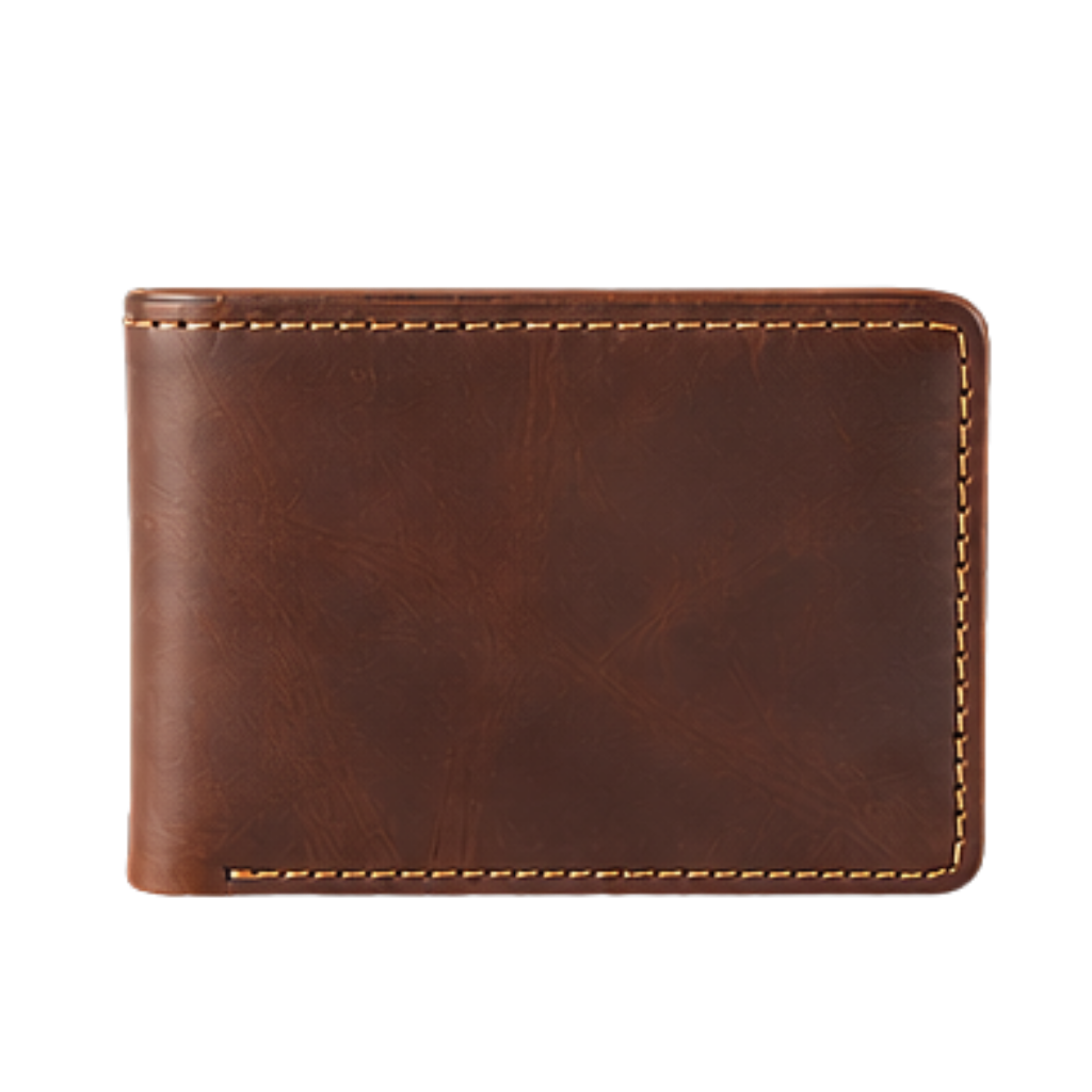 Handcrafted Bifold Wallet with Cash and Card Compartments