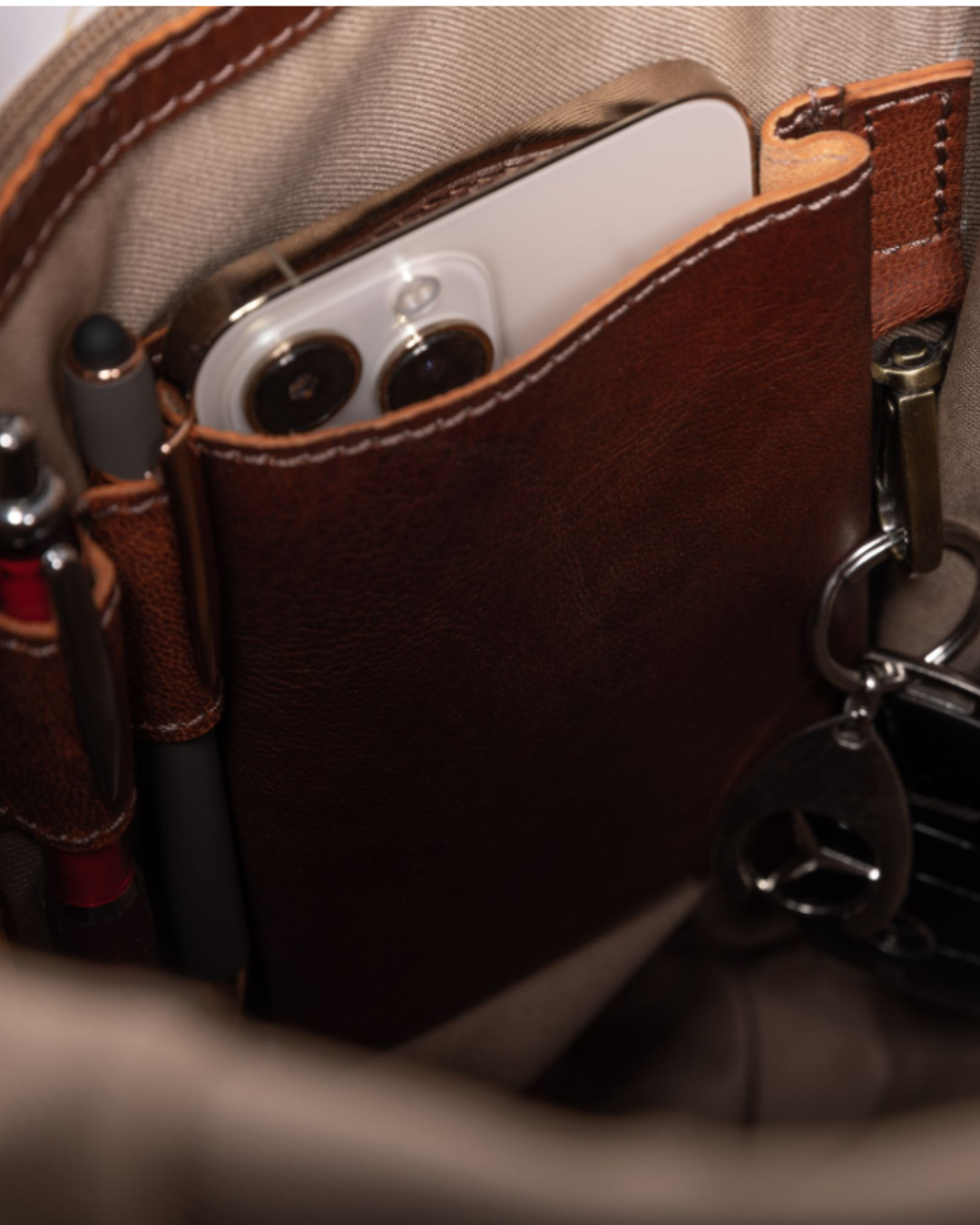 Leather Travel Backpack
