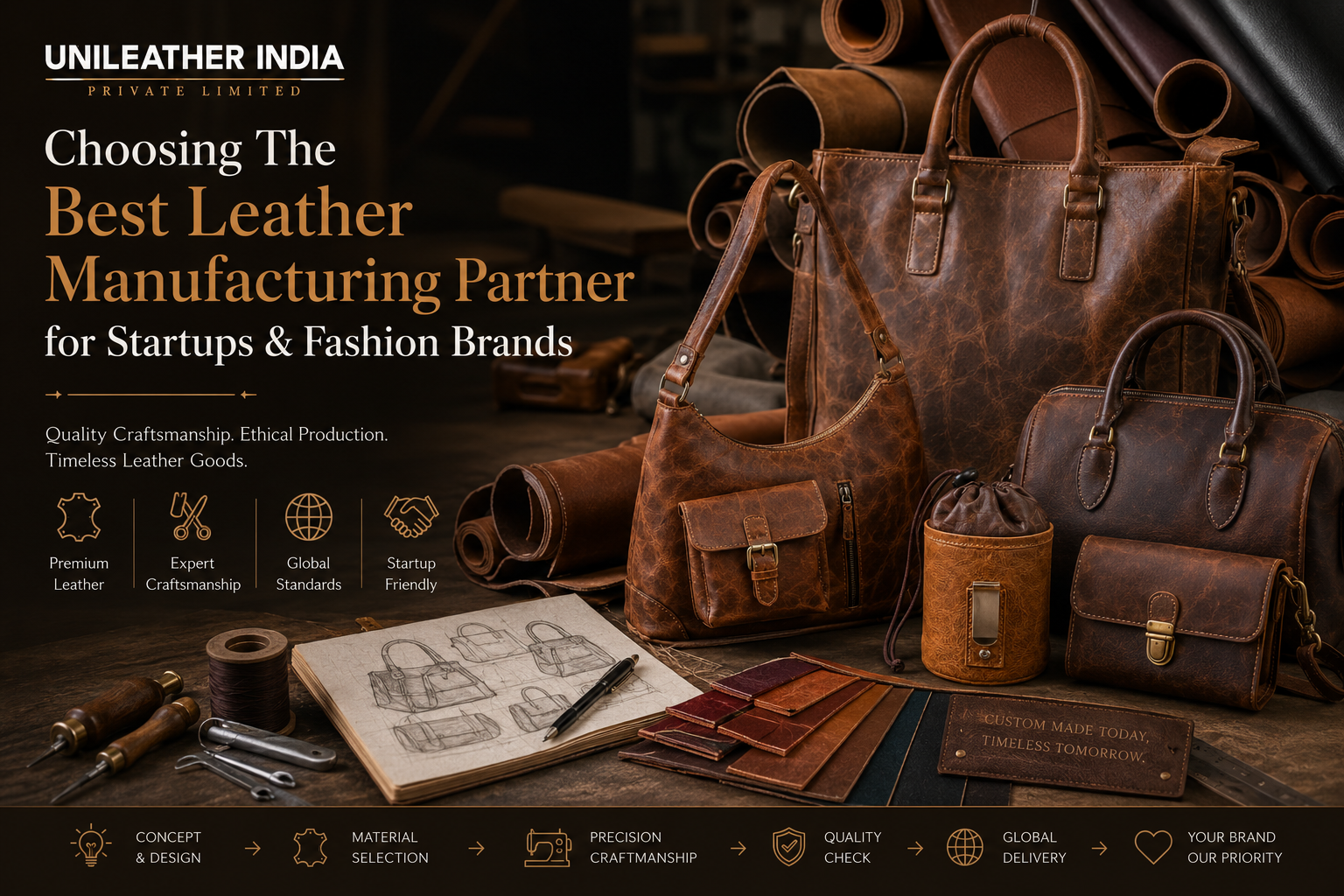 Choosing the best leather manufacturing partner for startups and fashion brands with OEM and private label expertise