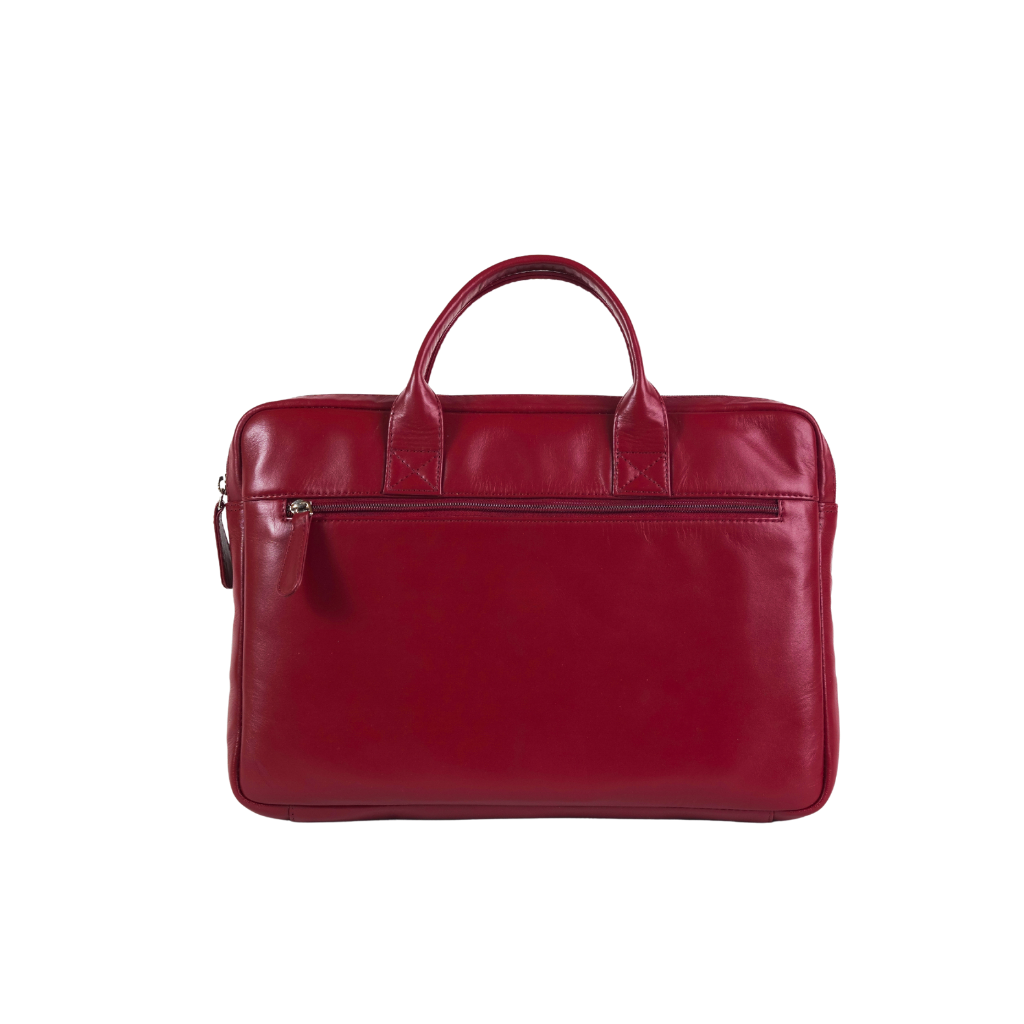 Classic leather laptop briefcase crafted from premium genuine leather