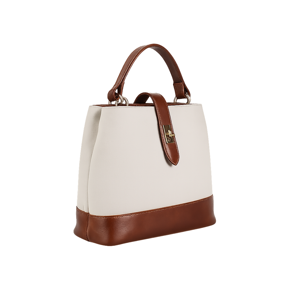Custom canvas leather handbag for private label brands