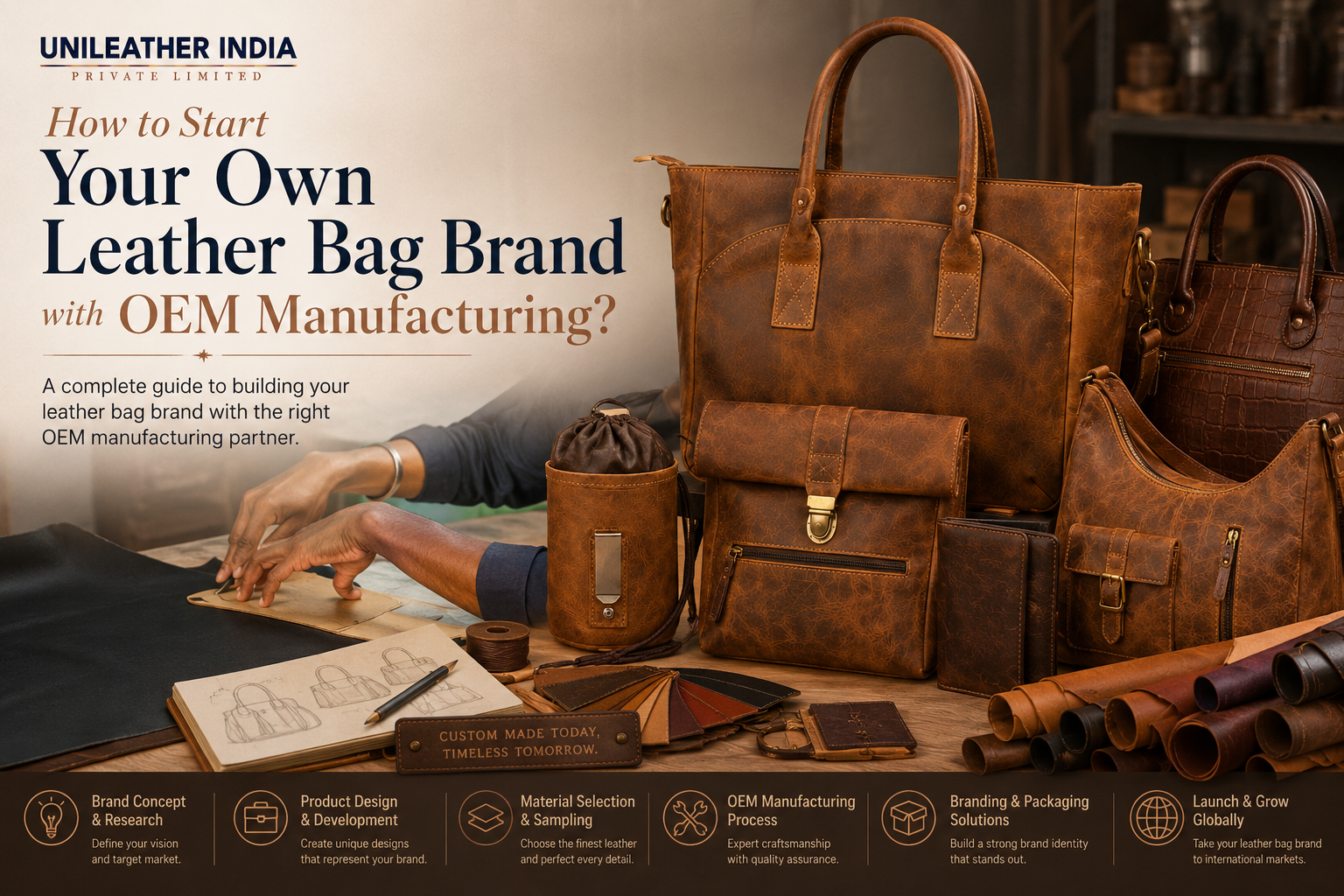 How to Start Your Own Leather Bag Brand with OEM Manufacturing Guide
