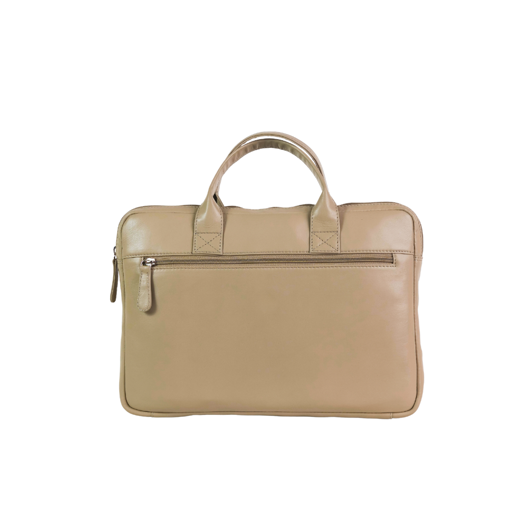 Snap leather laptop bag crafted from premium genuine leather