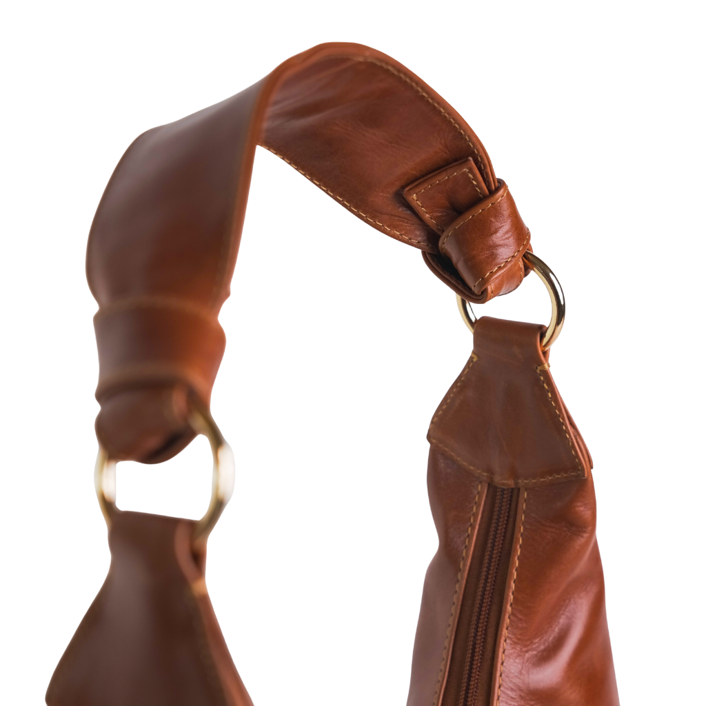Premium leather hobo handbag manufactured by Unileather India